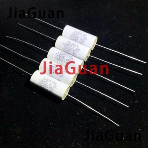 10PCS NEW CDET 930C6P33K 0.33UF 630VDC audio axial coupling capacitor CDE 930C 0.33uf/630v 330NF 630V 334