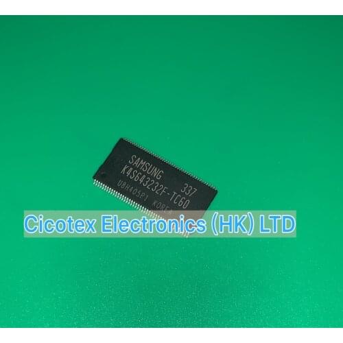 2pcs/lot K4S643232F-TC60 TSOP86 K4S 643232F-TC60 2M x 32 SDRAM 512K x 32bit x 4 Banks Synchronous DRAM LVTTL K4S643232FTC60
