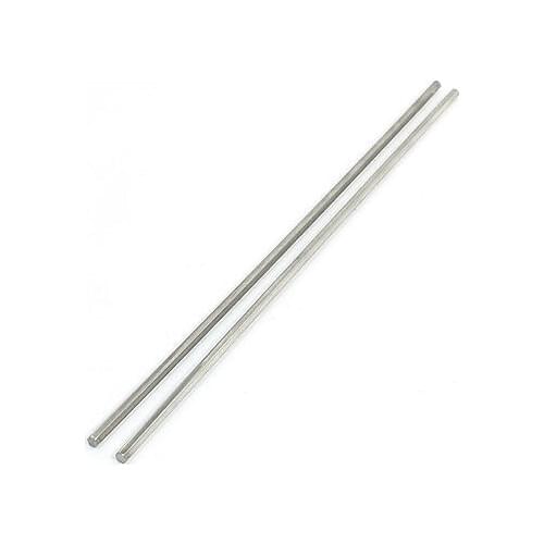 Lathe 200mm x 3mm Stainless Steel Axle Hex Stock Drill Rod Bar 2Pcs