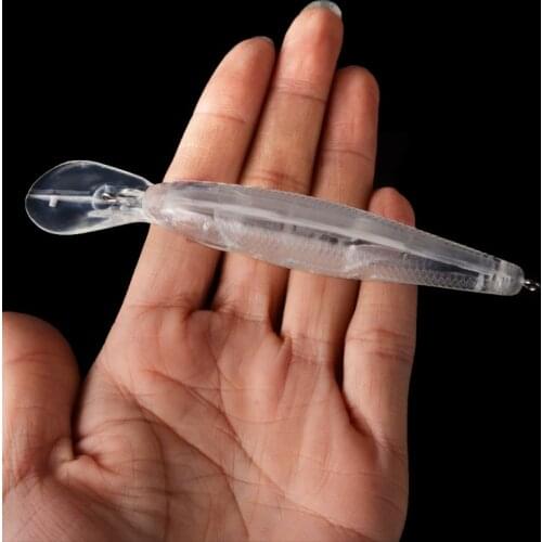20pcs 11CM/8.2G Blank Unpainted Bait DIY Minnow Crankbait wobbler Unpainted Lure Freshwater Fishing Blank Hard Lures Isca Pesca