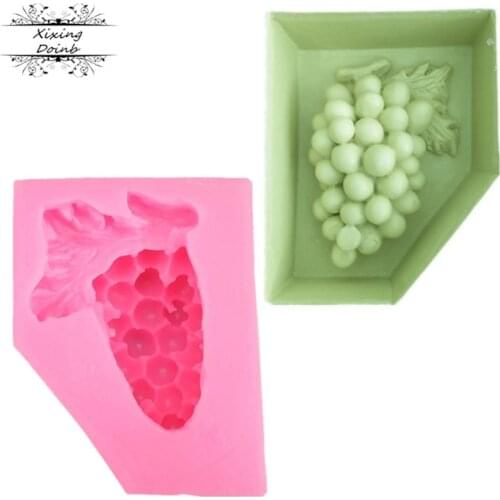3D fruit grape silicone mold cake decoration tools fudge Chocolate Mold kitchen baking supplies