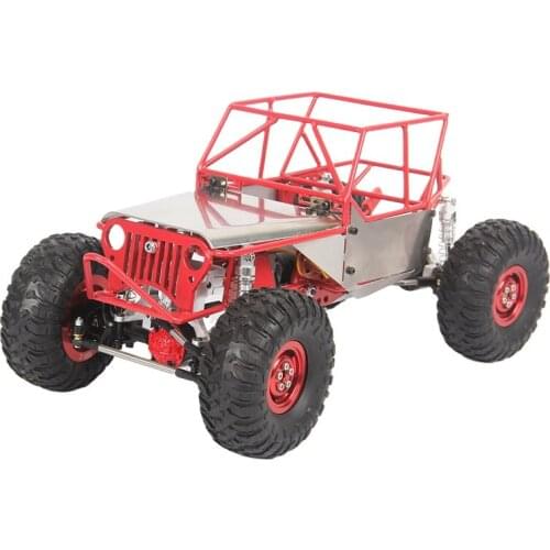For 1/16 RC Crawler Car WPL C14 C24 DIY Parts Metal Assembled Rock Buggy Roll Cage Tube Frame Body Shell Chassis