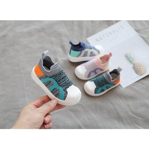 Autumn 21-30 Baby Girls Boys Casual Infant Toddler Kids Children Non-slip Soft Bottom Stitching Color Student Sneakers AN1020000