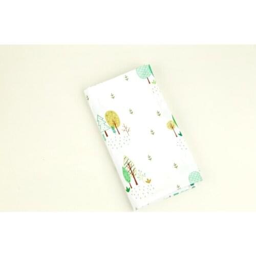 Quality new cotton fabric for dress Handmade DIY bag clothing patchwork fabric Small tree printing fabrics