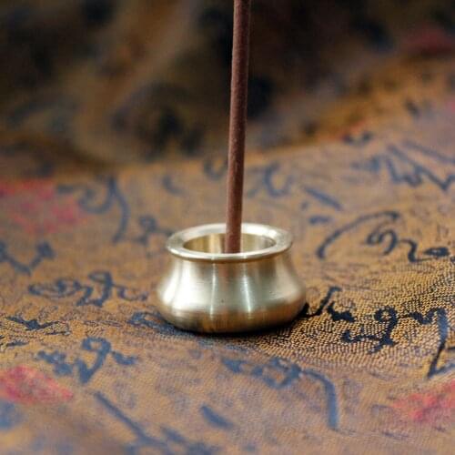 Brass Stick Incense Burner Cone Tower Censer Holder Home Fragrances Supplies, Easy to Use
