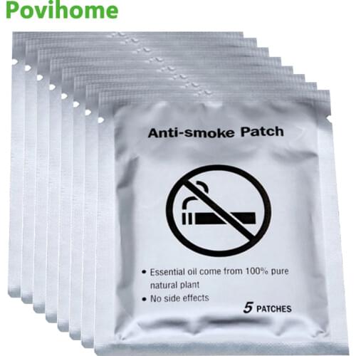 40pcs Stop Quit Smoking Cessation Pad 100% Natural Ingredient Anti Smoke Patch Chinese Herbal Medical Plaster Health Care D2052