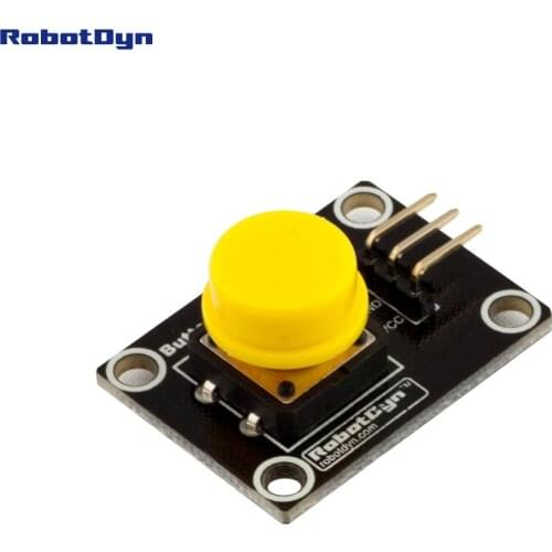 Button key switch module (YELLOW). With LED light of action
