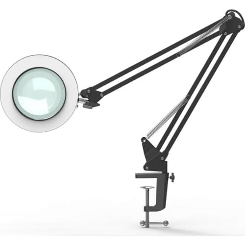 Table Lamp with Magnifying Work 5xlens Glass Light Flexo LED Nail Lighting USB Desk Lamps for Manicure Study Lights