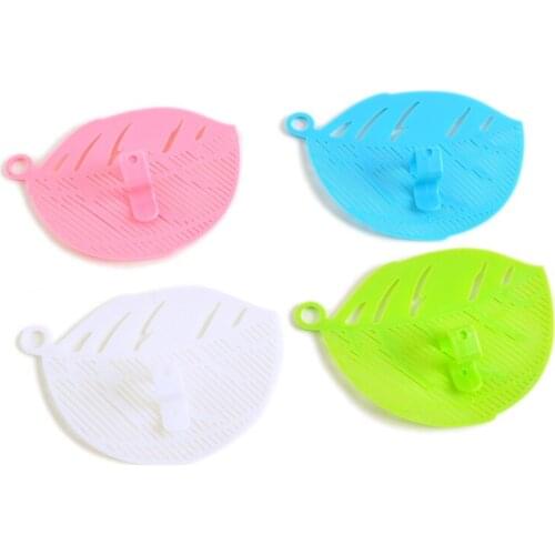 4 Colors Leaf Shape Rice Strainer Durable Plastic Household Rice Wash Tool Sieve Beans Peas Cleaning Gadget Kitchen Clips Tools