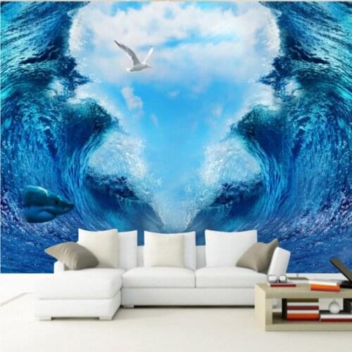Drop Shipping Custom Wallpaper 3D Stereo Space Inspired Paintings Living Room TV Backdrop Restaurant Cafe Mural Wallpaper