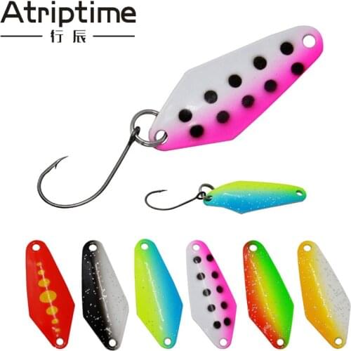 6pcs/lot Peche Spinner Fishing Lures Wobblers CrankBaits Jig Shone Metal Sequin Trout Spoon With Hooks for Carp Fishing Pesca