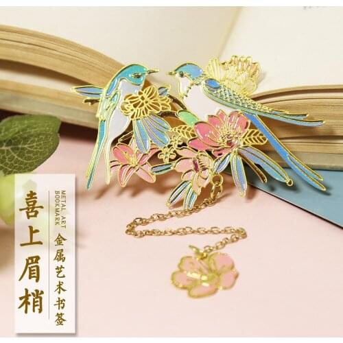 Happy Eyebrow Metal Culture Creative Teachers Day Gift Box Bookmark National Tide Magpie Customized Gift Student Fresh