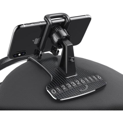 Universal Car Mobile Phone Holder Car Dashboard Navigation Bracket Mobile Phone Holder Temporary Parking Number Card