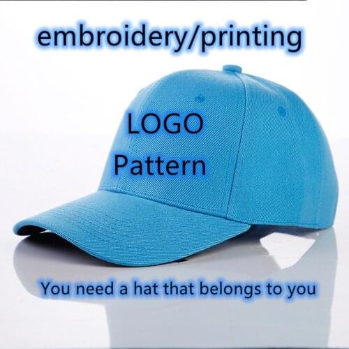 Embroidered Custom Hat Baseballl Cap For Women And Men Mesh Summer Printed Logo Snapback Cap Print Logo Hat Caps