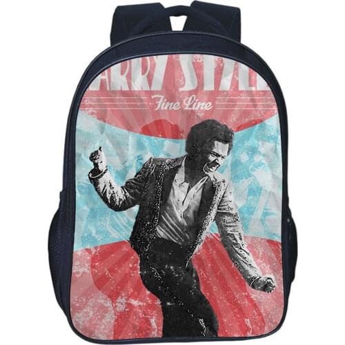 Harajuku Quality H Styles Backpack Children Bag Trend Fashion Fine Line Knapsack Student School Bags Men Bookbag Women Rucksack