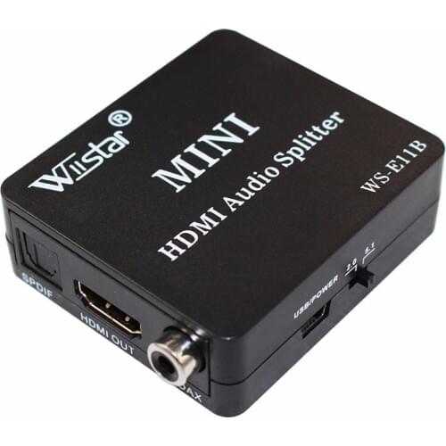 Wiistar HDMI to HDMI Optical SPDIF Support 5.1 Audio Video Extractor Converter Splitter High Quality HDMI Audio Splitter Adapter