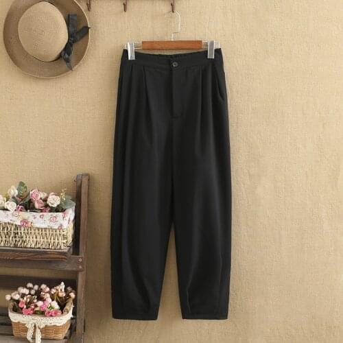 Plus Size Pants For Women High Waist Fat Ass Thick Legs Smooth Fabric High Quality Fashion Large Size Pants In Spring And Fall