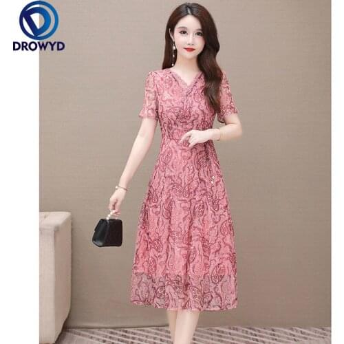 Summer Beach Green Print Chiffon Dress for Women 2021 Fashion Short Sleeve V-neck Bodycon Dress Elegant Boho Party Dress Vestido