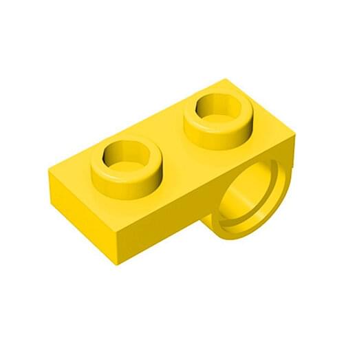 BZB MOC 10pcs Bricks Parts DIY 18677 Plate Special 1x2 with Pin Hole Bottom Side High-Tech Parts Educational Kids Toys Gift