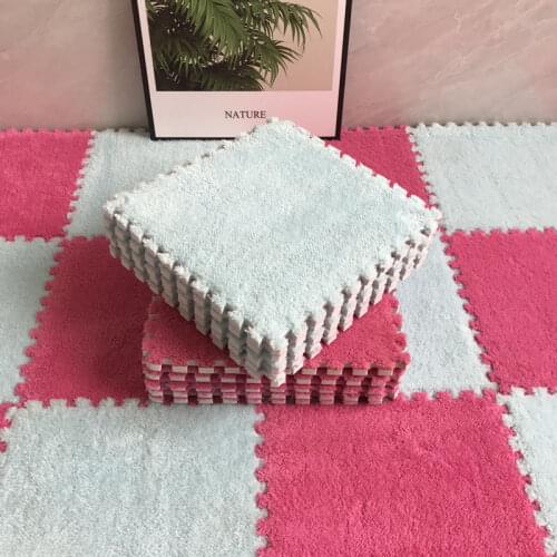 10Pcs/Lot Soft Plush Baby Play Mat Toys Eva Foam Infant Developing Mat Rug Puzzle Interlock Floor Mats 30*30 CM Kids Rug