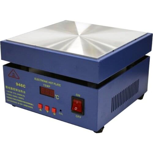 110V/220V Aluminum Substrate Heating LED Preheating 946C Electric Heating Plate 200x200mm for PCB SMD Lamp Bead Welding XA