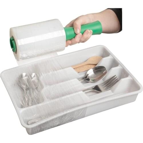 Clear Stretch Shrink Wrap Film with Handle for Pallet , Moving Supplies, Industrial Strength Plastic