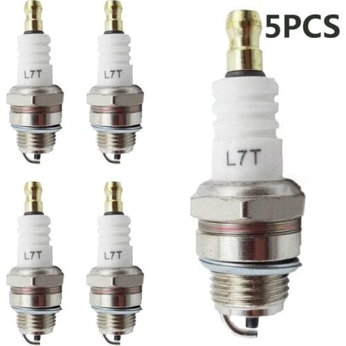 5pcs LT7 Spark Plug Suits For Stihl Champion RCJ6Y FS250 FS74R HS80 HS85 Trimmer Spark Plugs Replacement For Stihl FS20, 48, 52