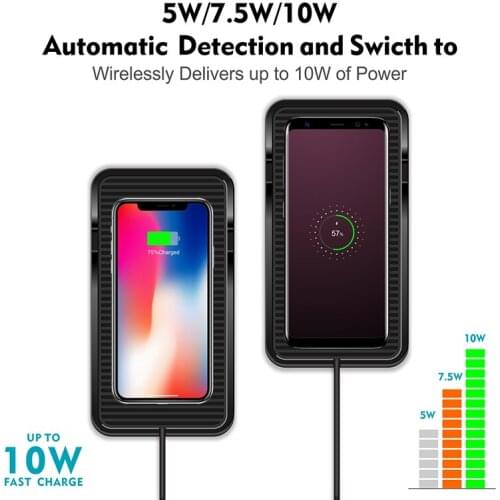 Car Wireless Charger Skidproof Silicone Mat Phone Charge Pad Fast Charging JR Deals