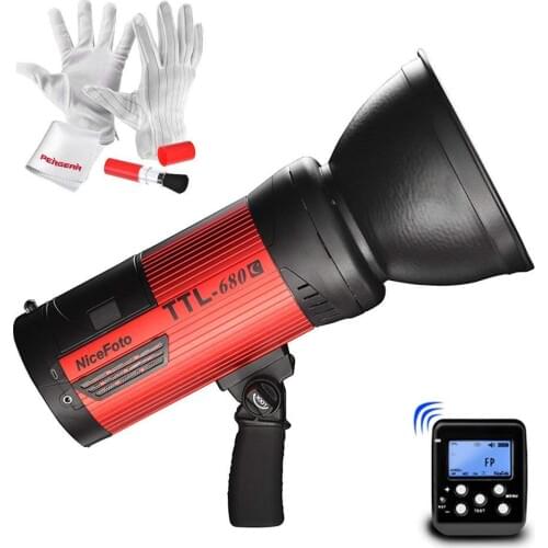 NiceFoto Wireless Studio Strobe Flash Light for (TTL-680C 600Ws HSS Flash) CD50