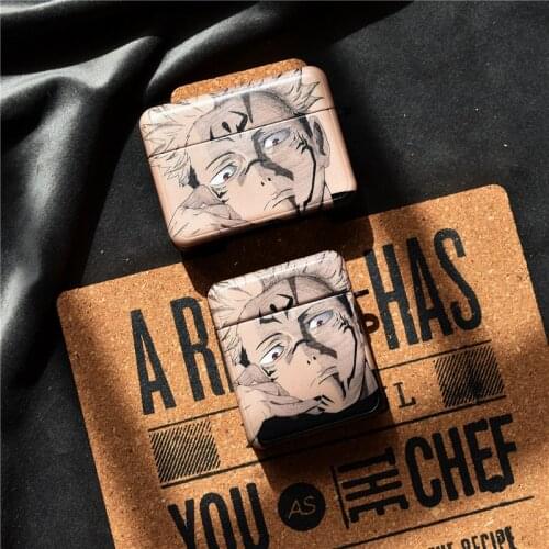 Anime Jujutsu Kaisen Ryomen Sukuna Wireless Bluetooth Earphone Case For AirPods Pro 2 Square Box 3D soft silicon Headset cover