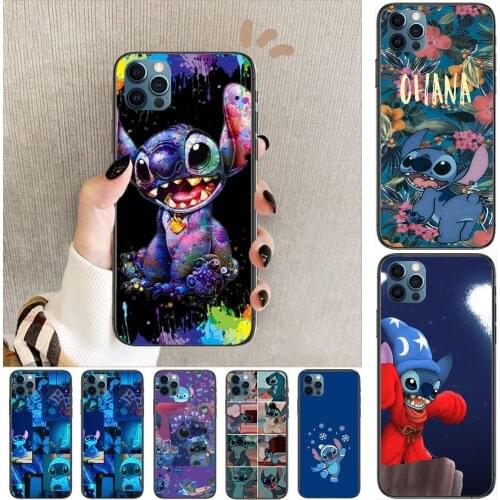 Stitch disney Anime Phone Cases cover For iphone 11 Pro Max case 12 8 7 6 S XR PLUS X XS SE 2020 mini mobile cell shell funda b