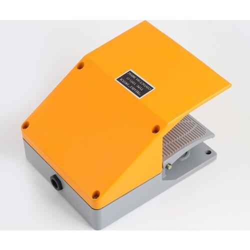 Double Tread YDT1-15 Foot Switch Pedal Silver Contact aluminum shell gray double feet machine tool accessories