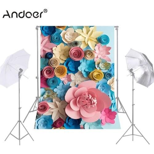 Andoer 1.5*2.1m/5*7ft Colorful Flower Wall Photography Background Backdrop Backdrops Backgrounds Photography Accessories