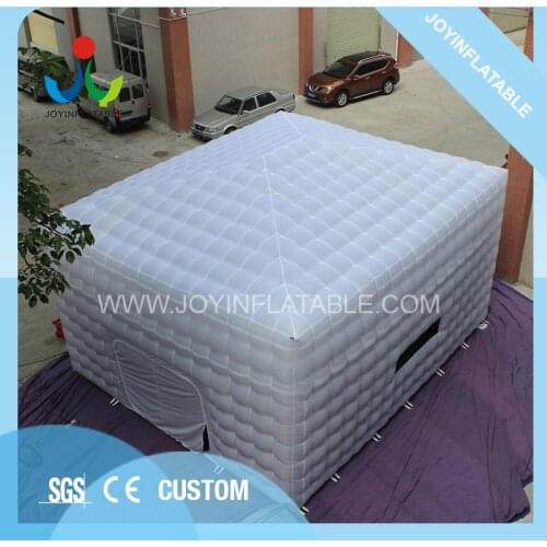 8LX8WX4HM 210D Oxford Giant Inflatable Cube Tent in White and Black Color