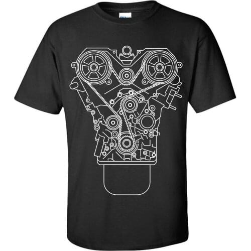 Engine Design JDM Tuner Mechanic Tool Garage Piston T-Shirt. Summer Cotton Short Sleeve O-Neck Mens T Shirt New S-3XL