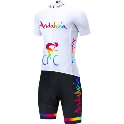 ANDALUCIA Cycling Skinsuit Men fessional Bicycle Suit Bike Clothing MTB Racing Set Ciclismo Team Cycling Triathlon