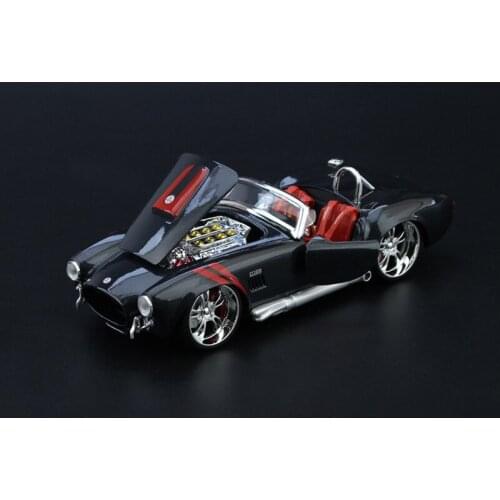 Diecast 1/24 Scale Metal Alloy Simulation Car Model Cobra 427 Modified Childrens Gift Indoor Display Home Collection Toy Car
