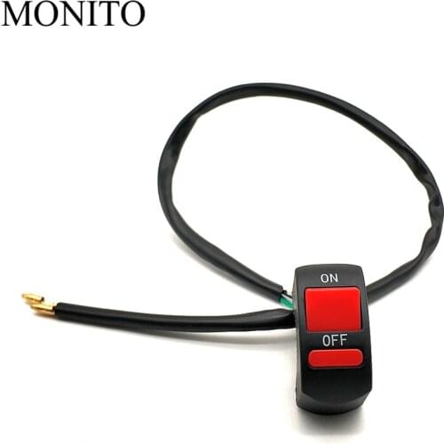 Motorcycle Button Connector Switch light LED Switch Connector Push For KAWASAKI KX65 KX85 KX125 KX250 KX250F KX450F KX100 XR 125