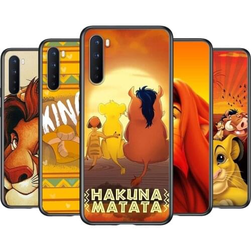 Soft TPU The Lion King Simba Silicone Cover For OnePlus Nord CE 2 N100 N10 9 9R 8T 8 7T 7 6T 6 5T Pro Black Phone Case
