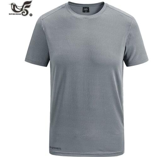 Plus Size 6XL 7XL 8XL men`s sportswear t shirts fitness quick dry Sweat wicking Gym joggers running sporting Casual T-shirt Man
