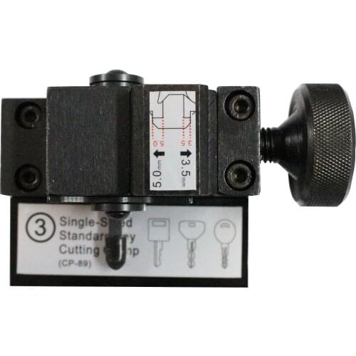SN-CP-JJ-03 Single Sided Standard Key Clamps Key Jaws Adaptor For SEC E9 Key Cutting Machine (House Key Cutting)