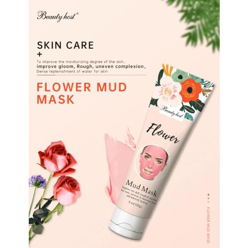 Beauty Host Flower Mud Mask bright skin improve dullness and rough skin Moisturizing Anti Aging