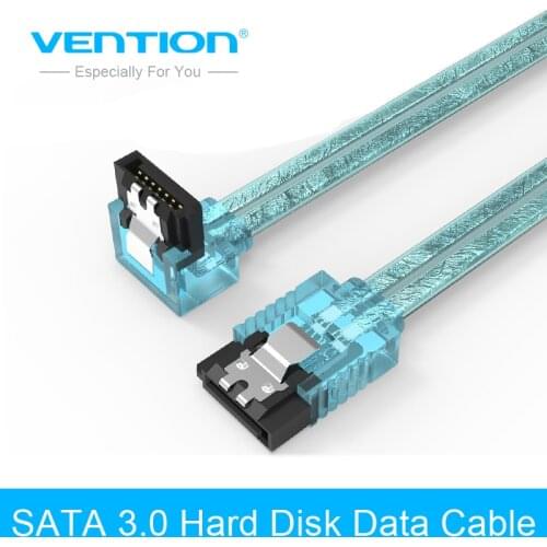 Vention Sata 3.0 7pin Data Cable Super Speed SSD HDD Sata III Right Angle Hard Disk Drive for ASUS Gigabyte MSI Motherboard 50cm