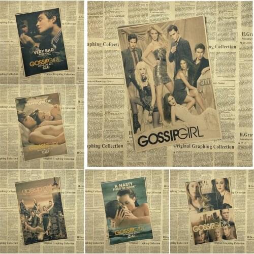 Vintage Poster Gossip Girl poster youth Kelaifuliqiesi Crawford brulee retro poster