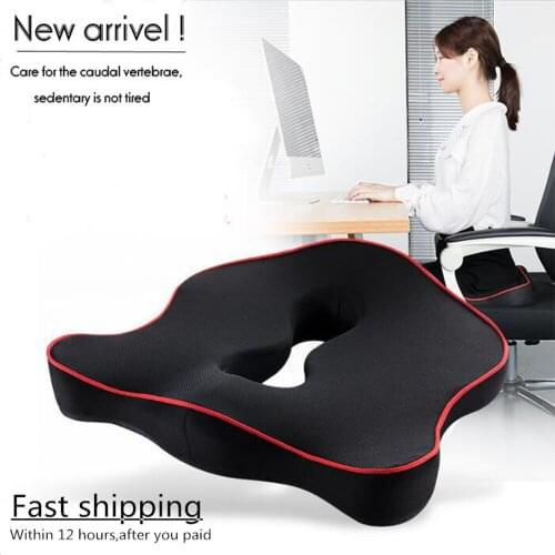 Premium Hemorrhoids Memory Foam Seat Cushion Ergonomic Coccyx Tailbone Sciatica Relief Pressure Car Office Chair Cushion Pad