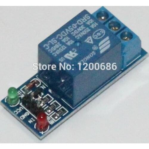 Blue SRD-05VDC-SL-C 1 Channel Low Level DC 5V Coil Power Relay Module
