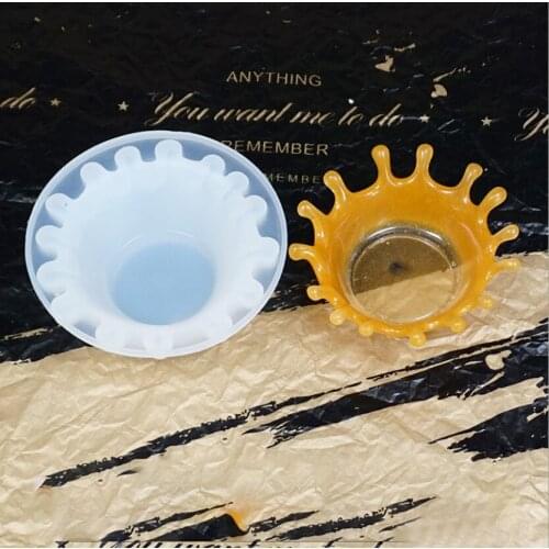 1PC Crown Storage Box Silicone Mold Crown Jewelry Box Resin Mold Silicone Mold for DIY Home Decoration