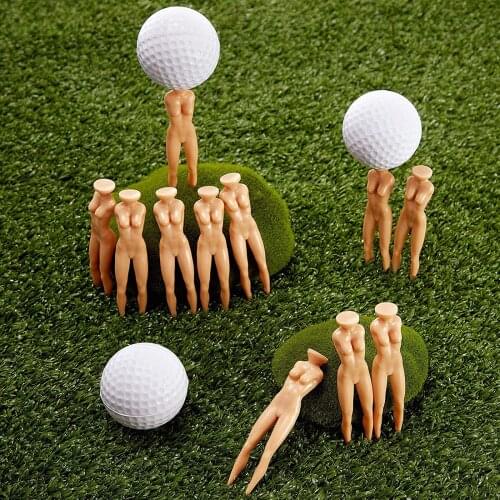 10x Plastic Female Body Golf Tees Professional Gift for Golfer