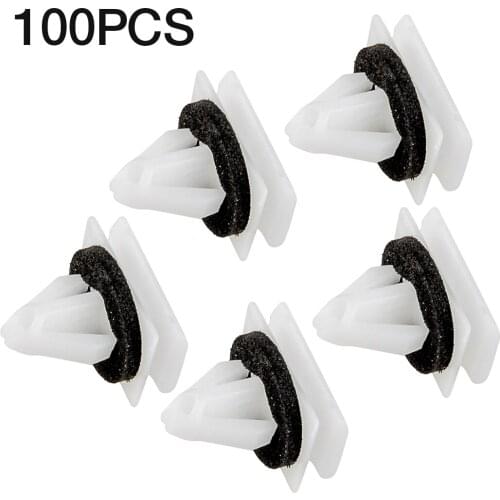 W715201-S300 100pcs Exterior Rocker Panel Moulding Clip Fastener Retainer With Sealer Fit for Ford Escape Lincoln MKC 2013-2021