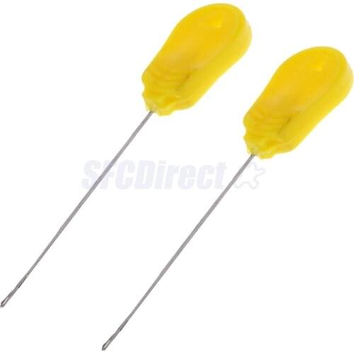 2pcs Baiting Splicing Needle Fishing Bait Needle Boilie Needle Hook Needle